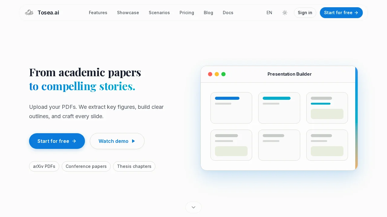 Tosea.ai screenshot 1