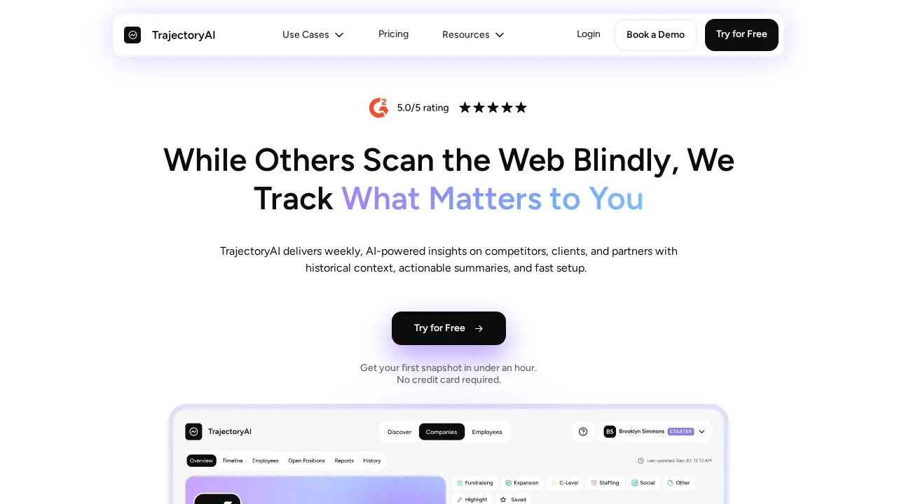 TrajectoryAI screenshot 1