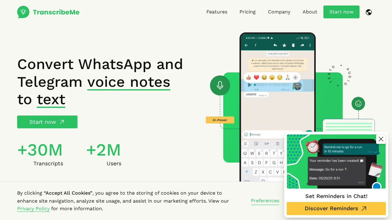 TranscribeMe screenshot 1