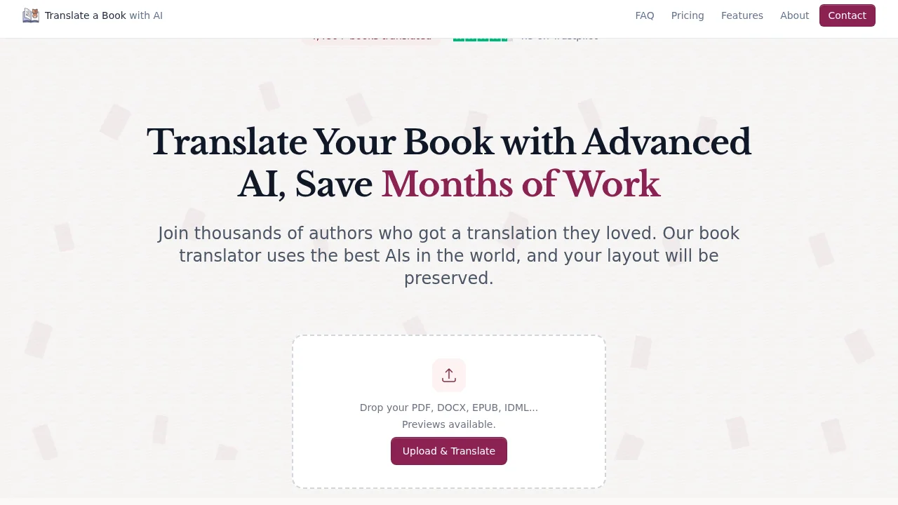 Translate A Book.com screenshot 1