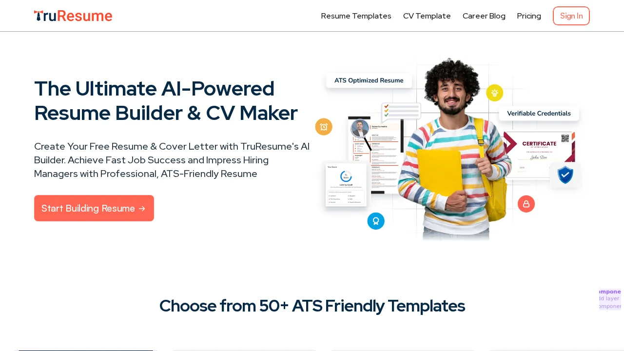 TruResume screenshot 1