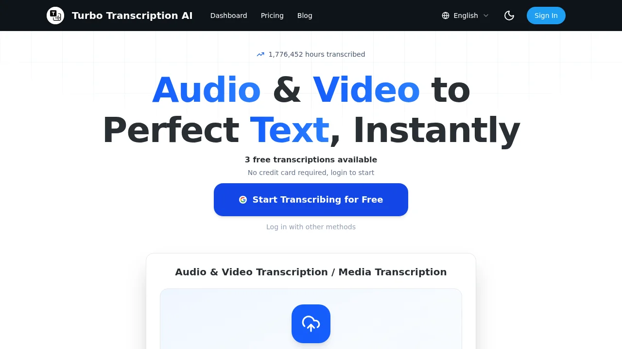 Turbo Transcription AI screenshot 1