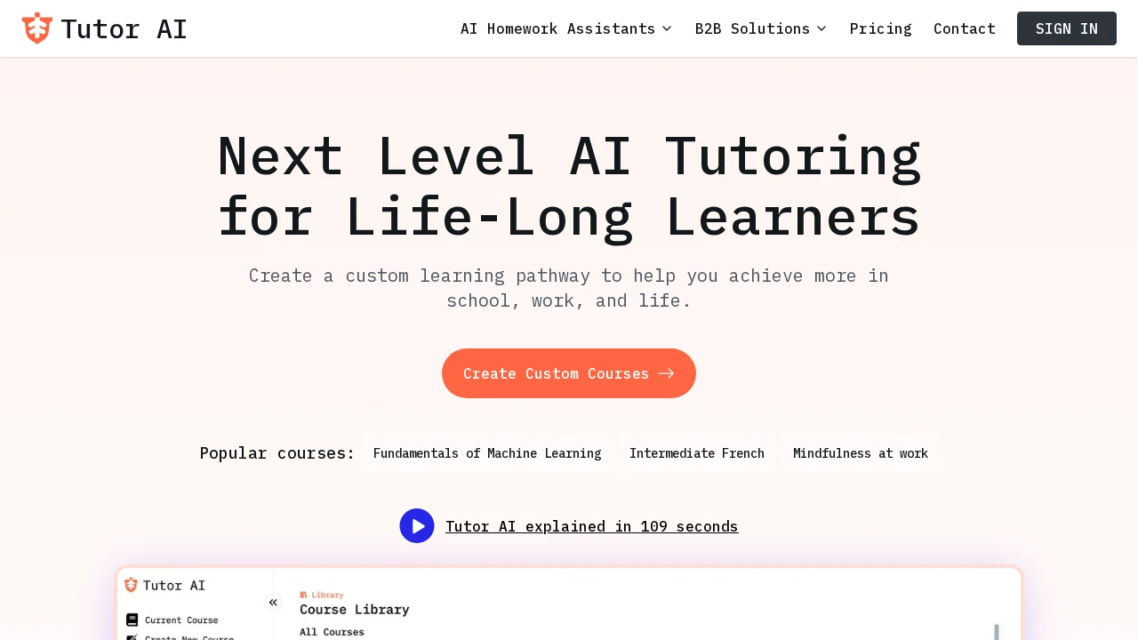 Tutor AI screenshot 1