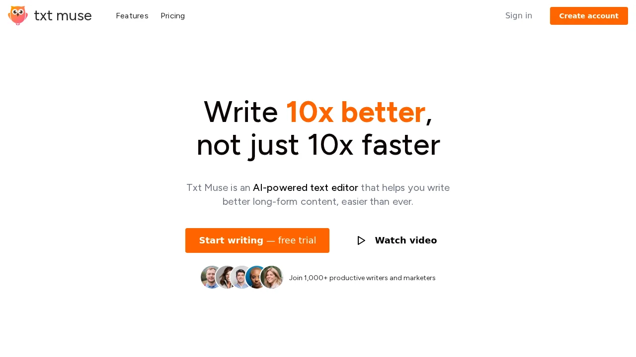 Txt Muse screenshot 1