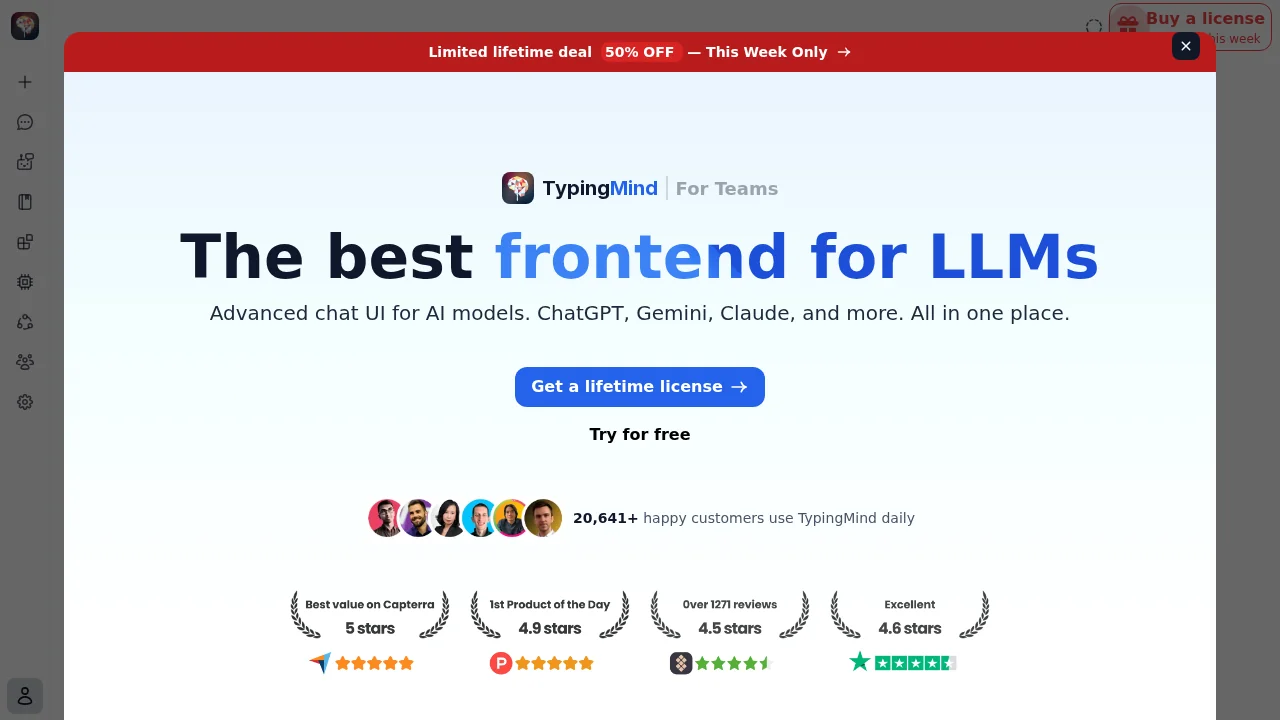 Typing Mind screenshot 1