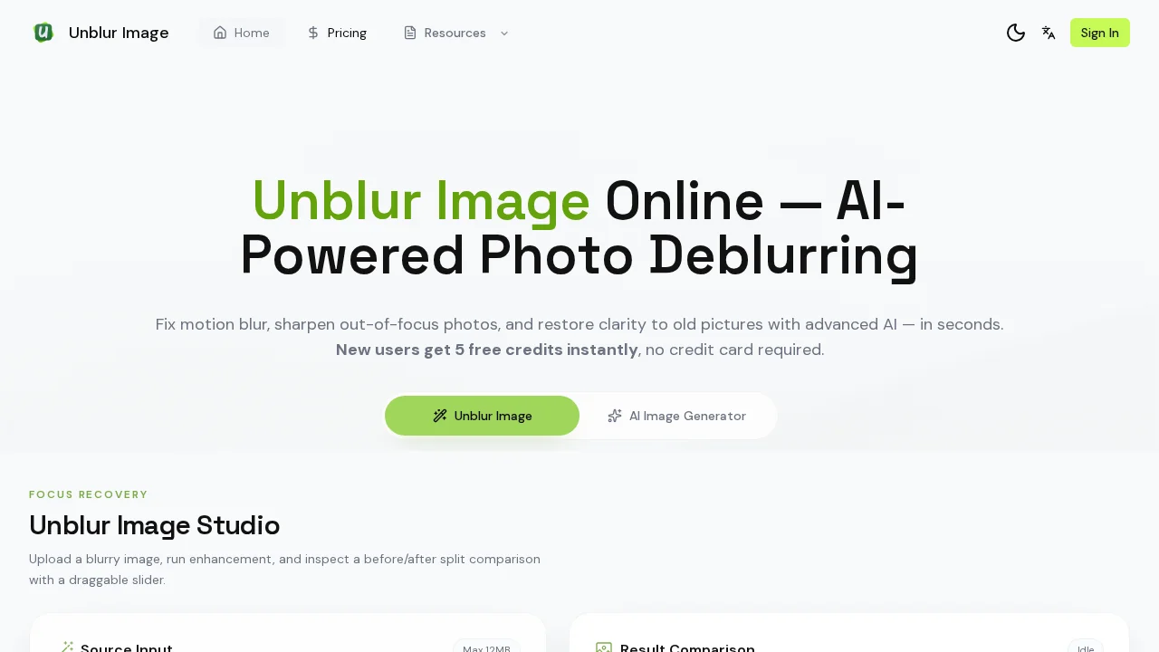 Unblur Image.io screenshot 1