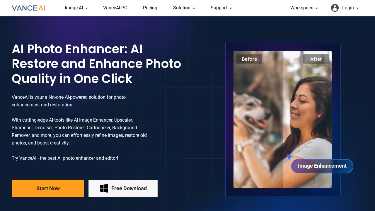 VanceAI screenshot 1