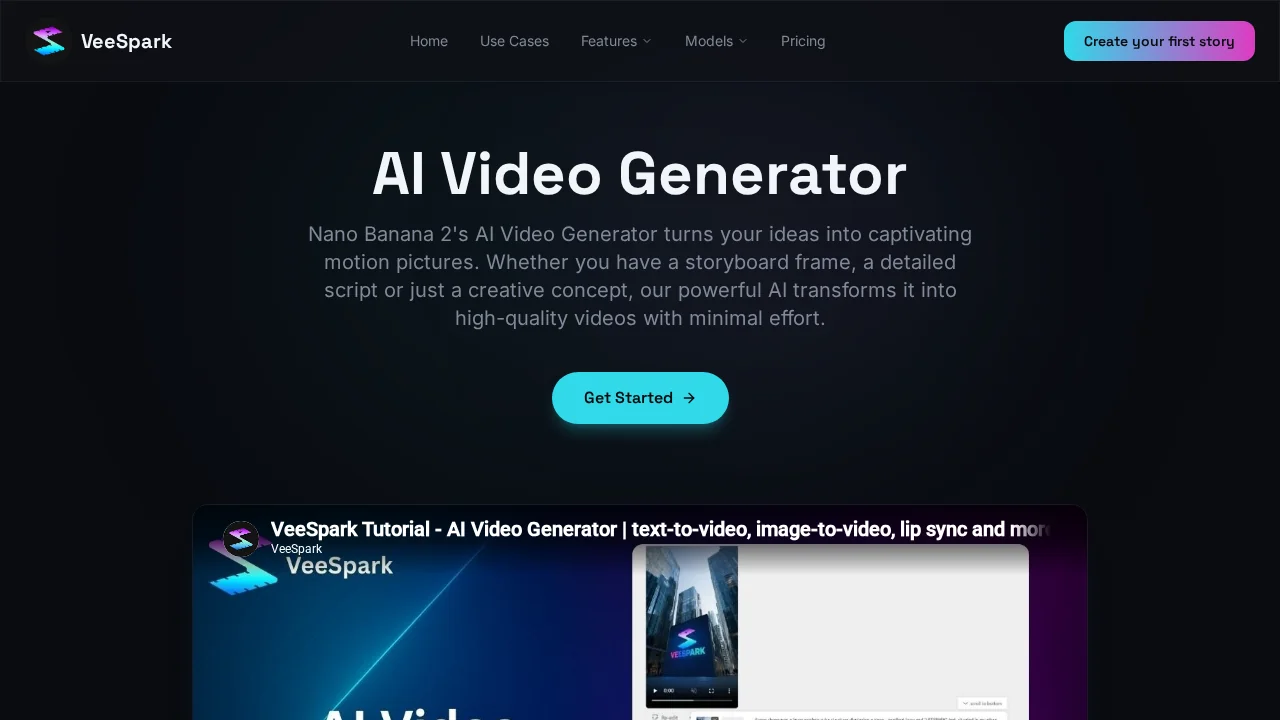 VeeSpark | AI Video Generator screenshot 1