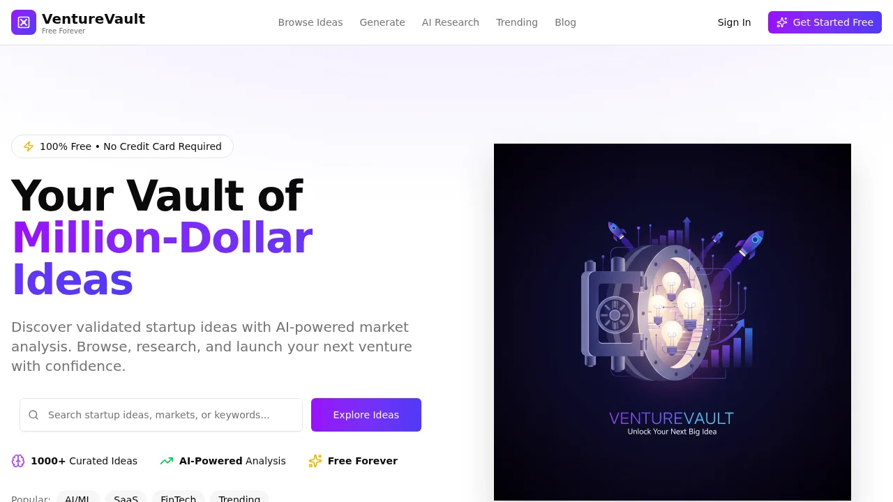 VentureVault screenshot 1