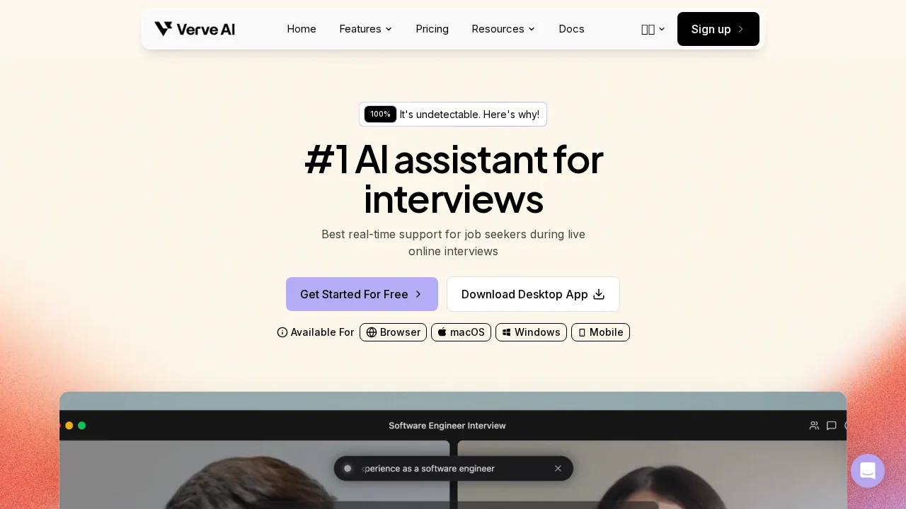 Verve AI screenshot 1
