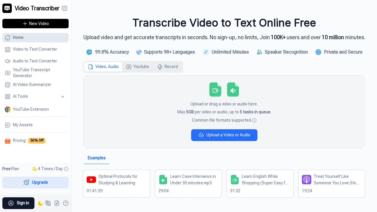 Video Transcriber AI screenshot 1