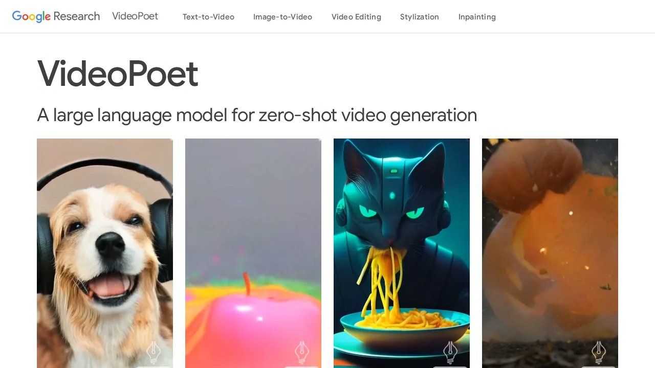 VideoPoet screenshot 1