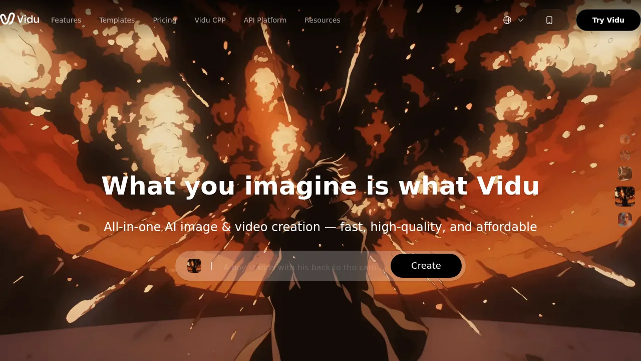 Vidu AI Video Generator screenshot 1