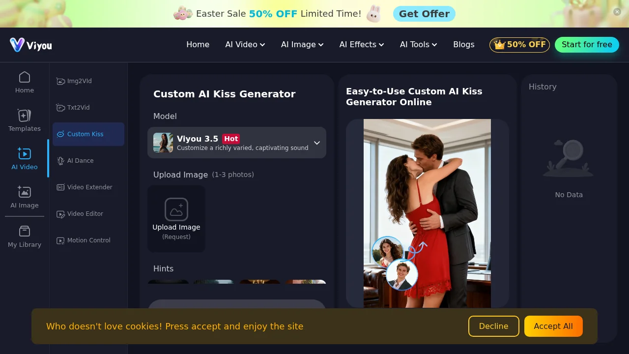 Viyou Custom Kiss Generator screenshot 1