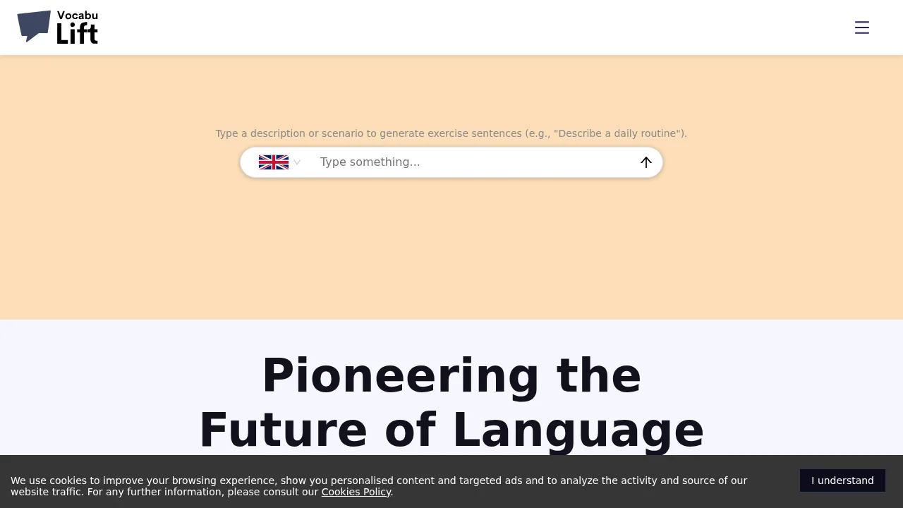 Vocabulift screenshot 1