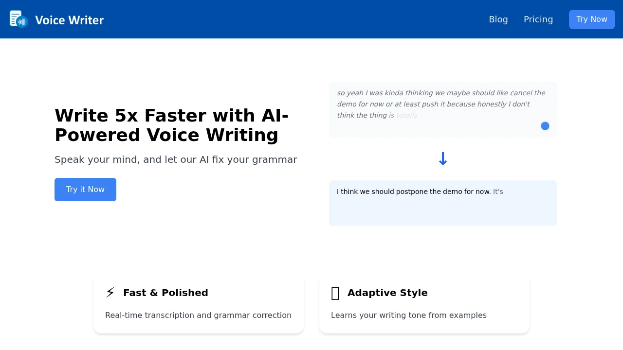 Voice Writer screenshot 1