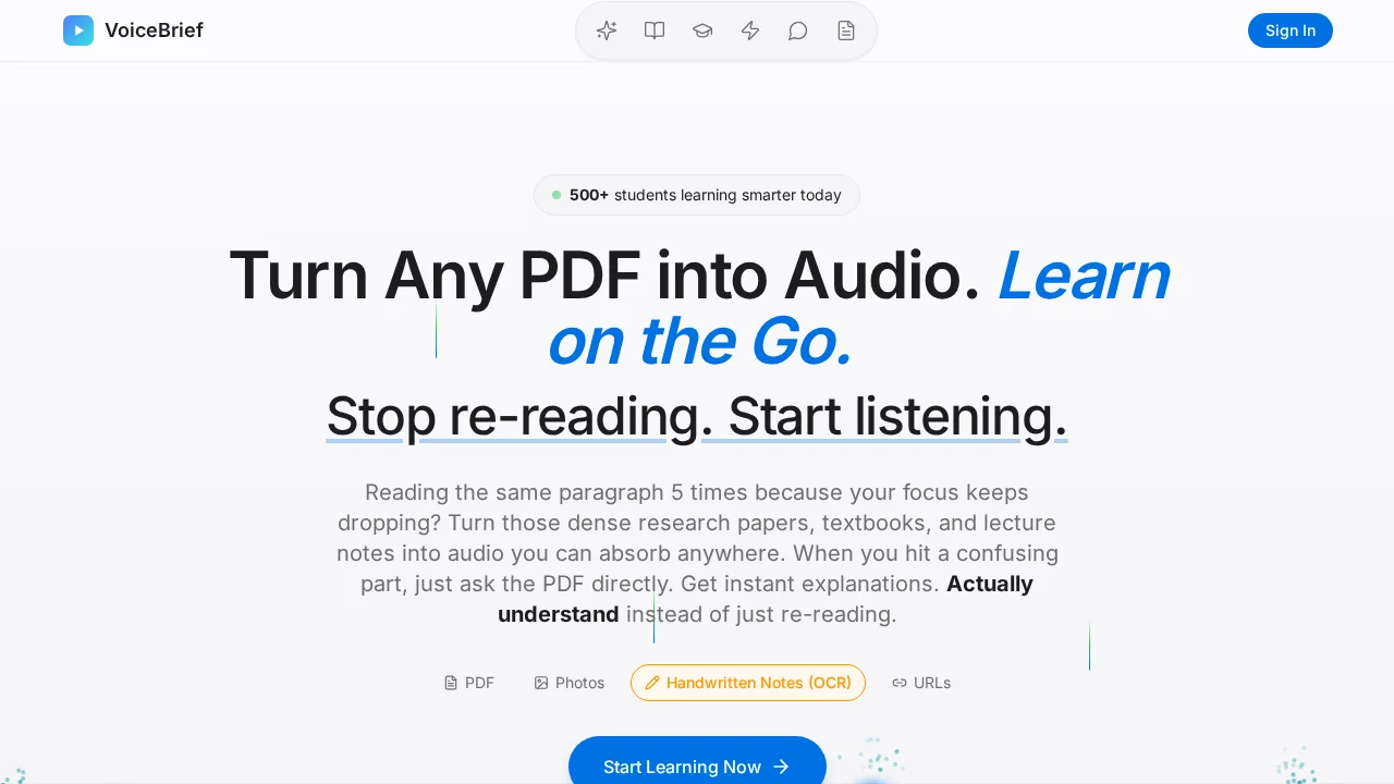 VoiceBrief screenshot 1