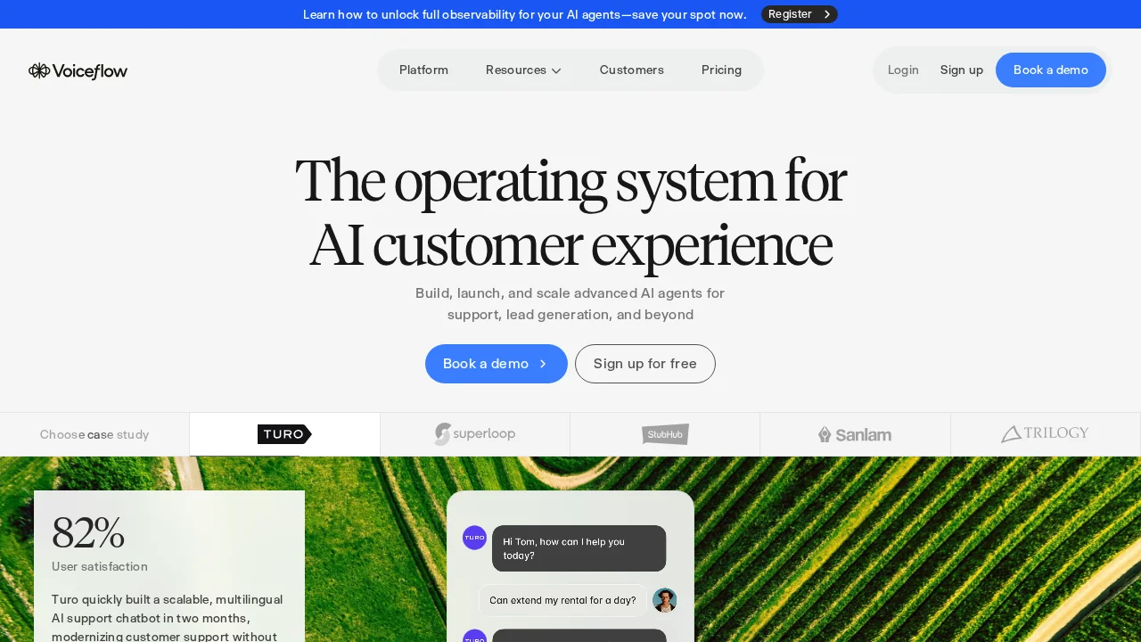 Voiceflow screenshot 1