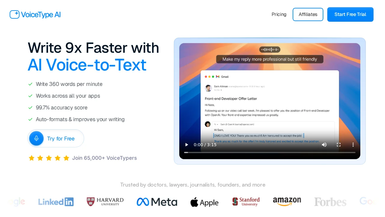 Voicetype AI screenshot 1