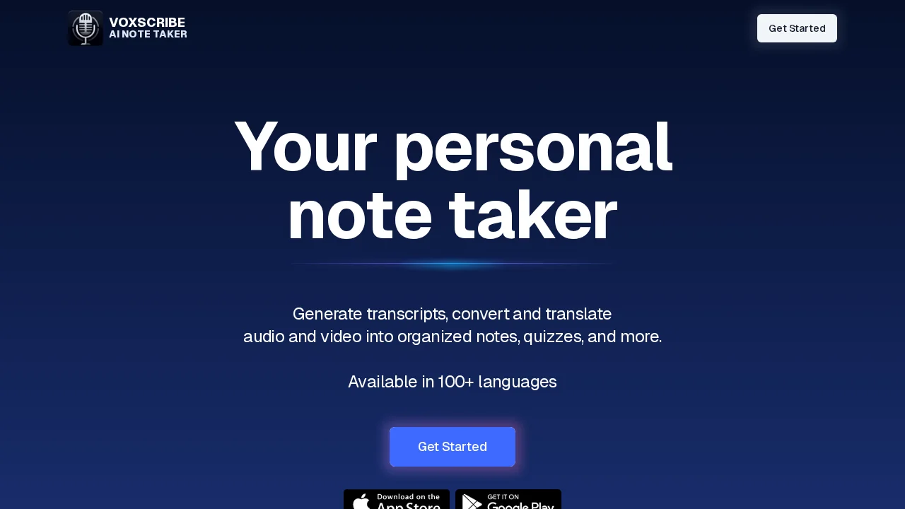 Voxscribe: AI Note Taker screenshot 1