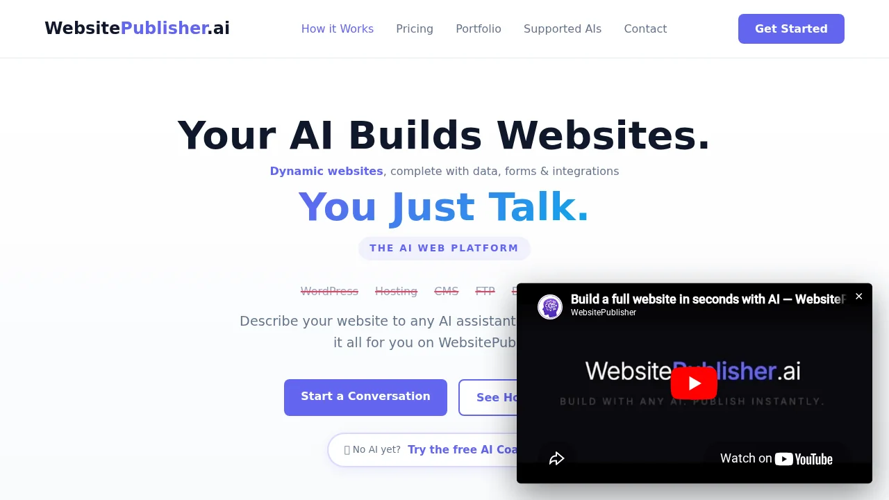 WebsitePublisher AI screenshot 1