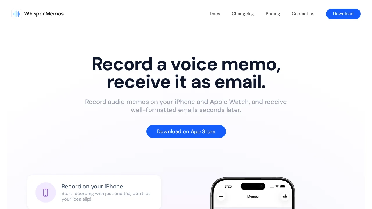 Whisper Memos screenshot 1