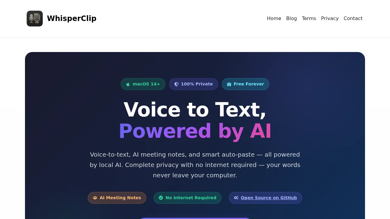 WhisperClip screenshot 1