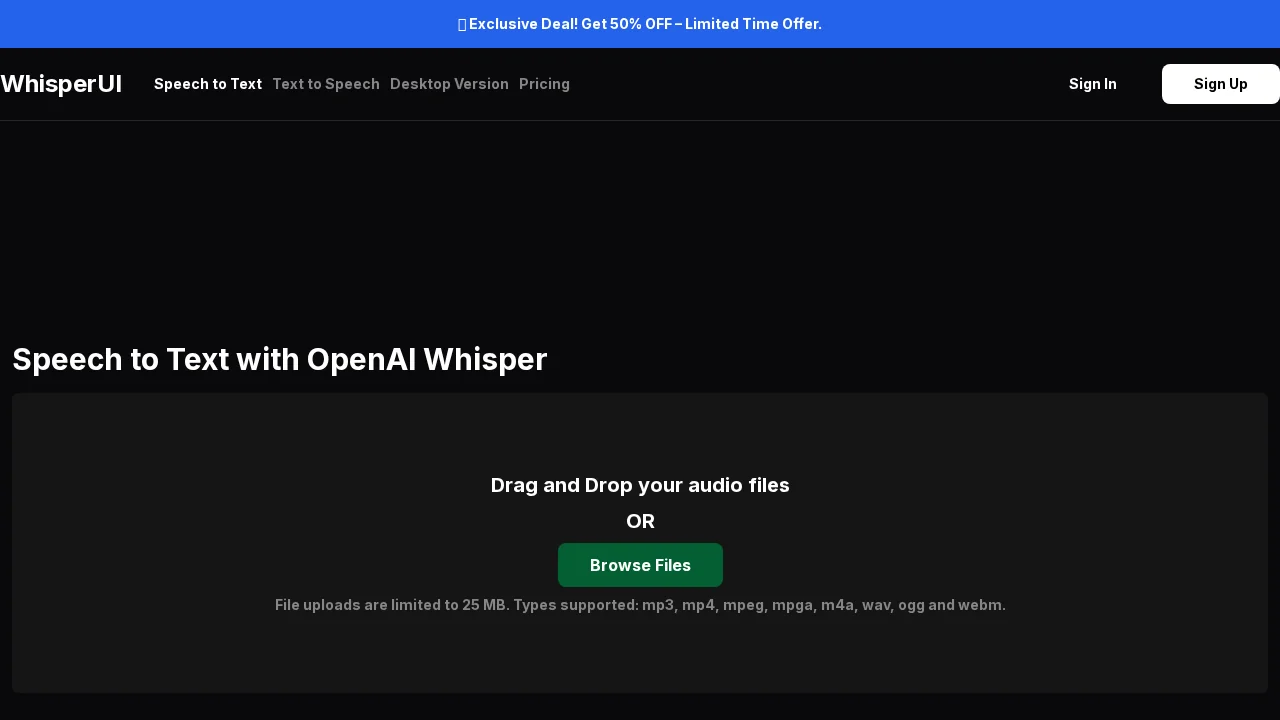 WhisperUI screenshot 1