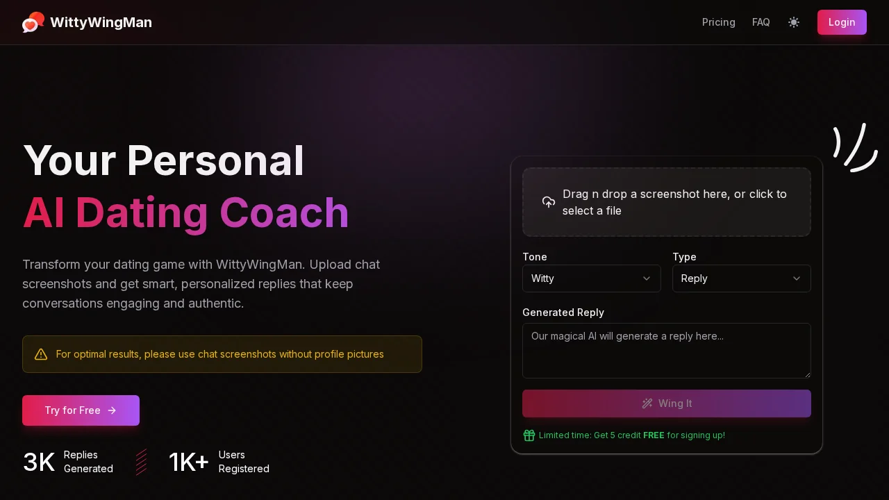 WittyWingMan screenshot 1