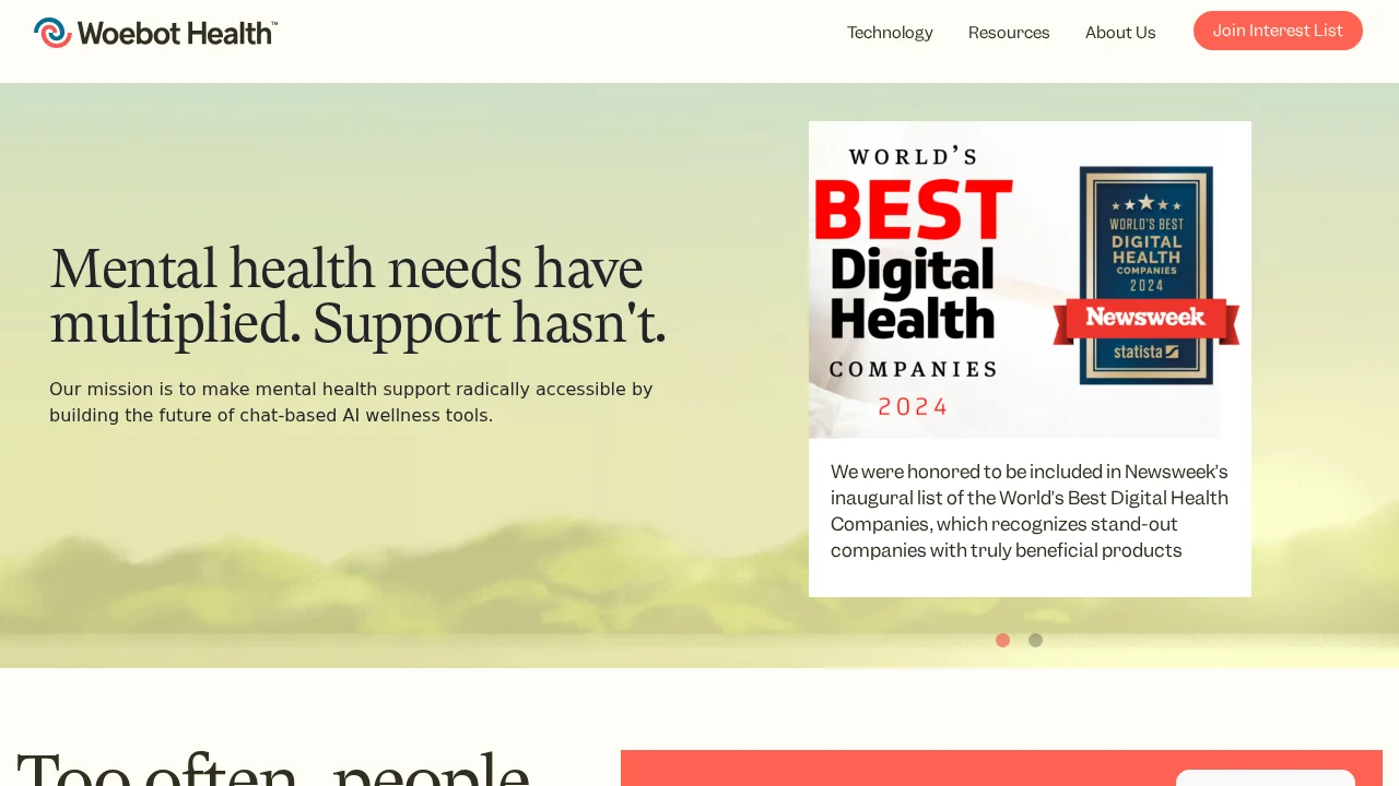 Woebot Health screenshot 1