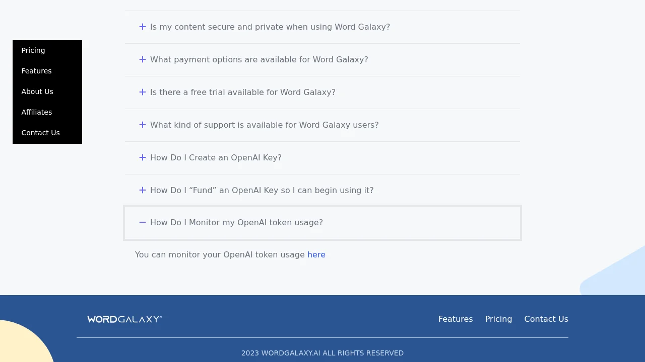 Wordgalaxy screenshot 1