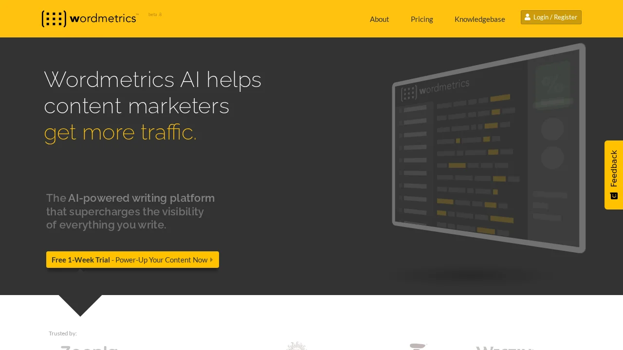 Wordmetrics screenshot 1