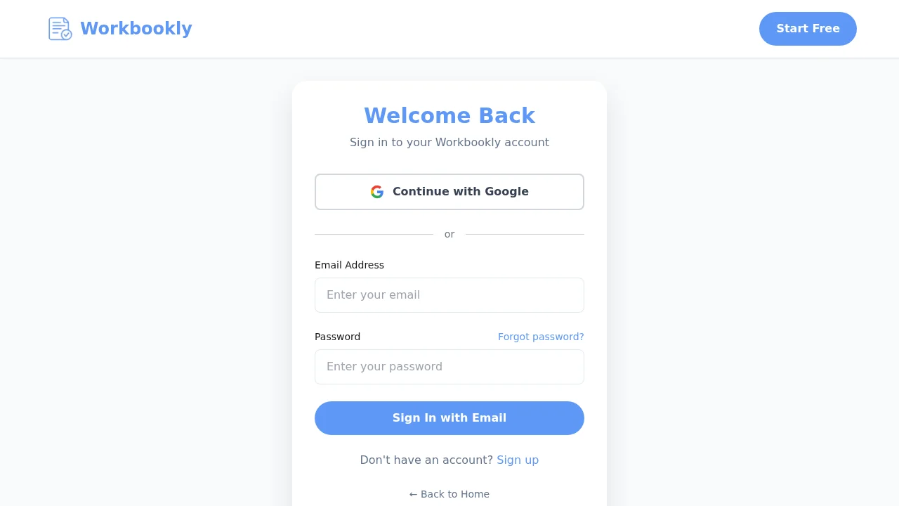 Workbookly screenshot 1