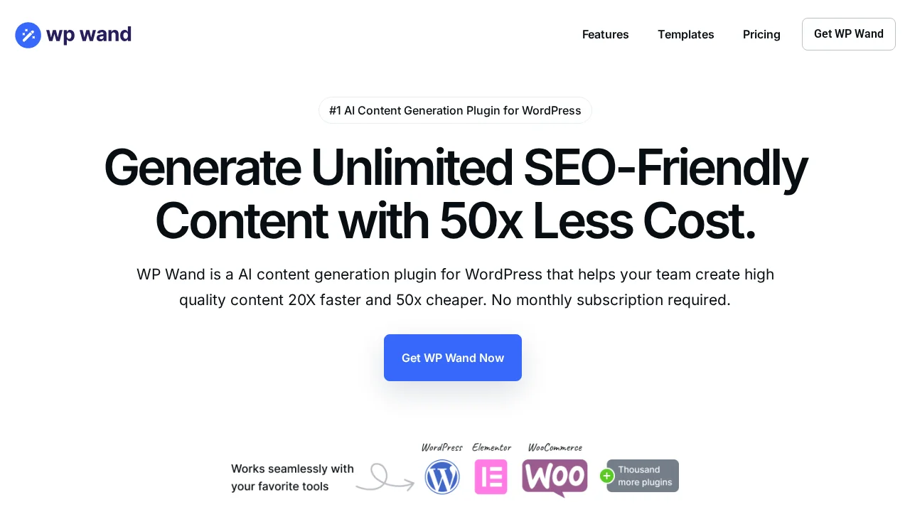 WP Wand screenshot 1