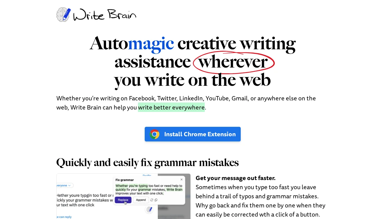 Write Brain screenshot 1