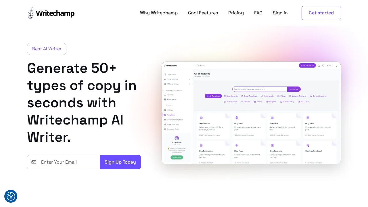 Writechamp screenshot 1