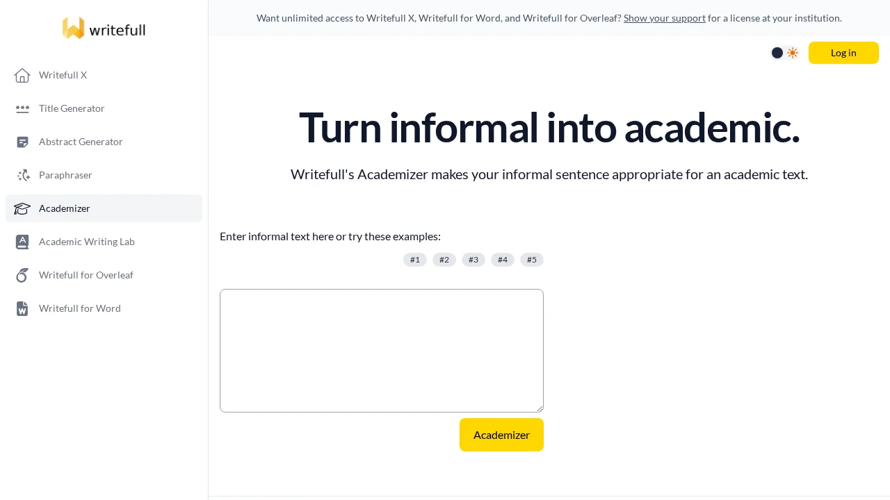 Writefull Academizer screenshot 1