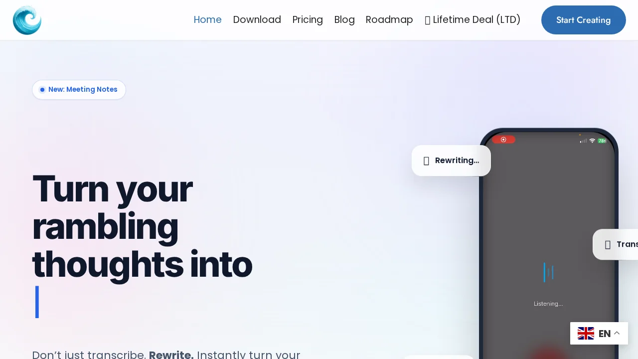 WriteVoice screenshot 1