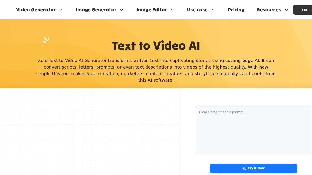 Xole AI | Text to Video screenshot 1