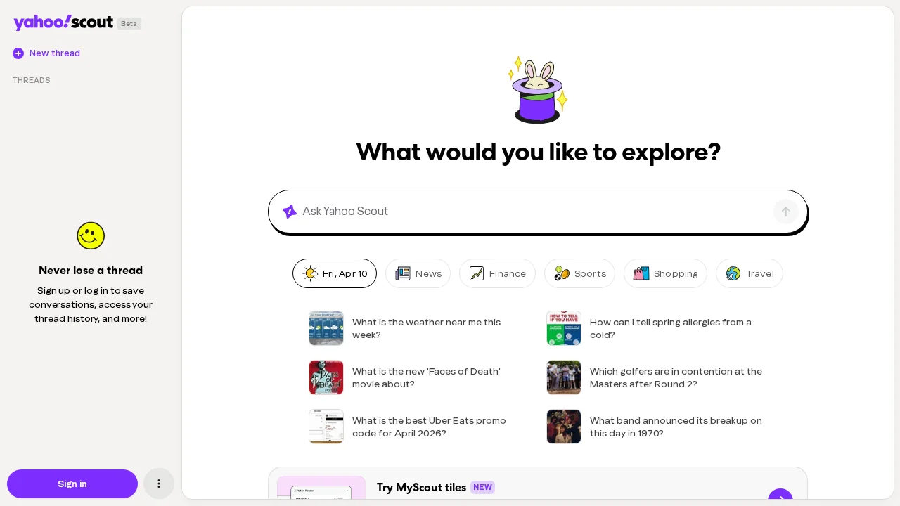Yahoo Scout screenshot 1