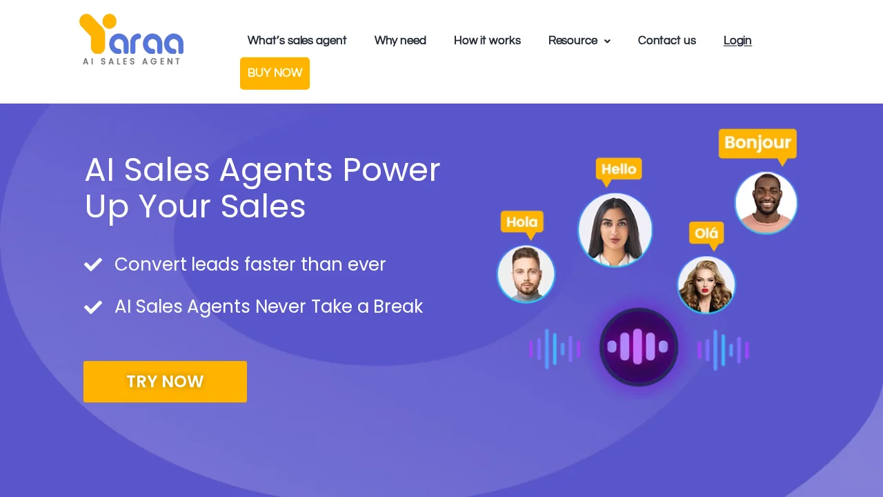 Yaraa | AI Sales Agent screenshot 1