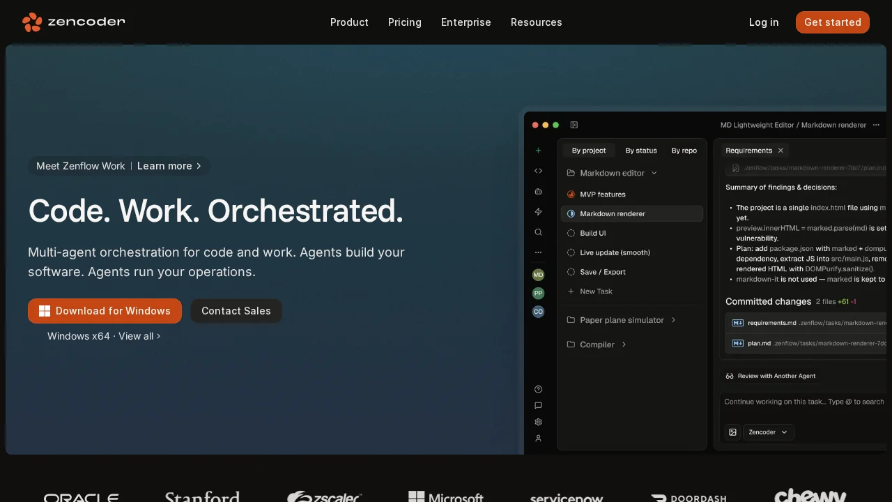Zencoder screenshot 1