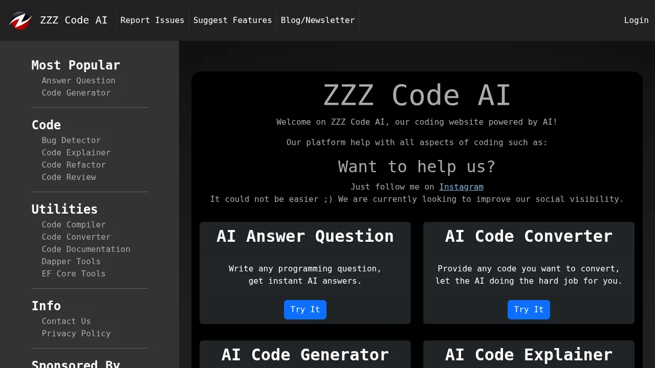 Zzzcode screenshot 1